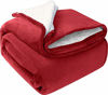 Picture of Utopia Bedding Sherpa Bed Blanket King Size Red 480GSM Plush Blanket Fleece Reversible Blanket for Bed and Couch