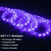 Picture of JUNWEN BlackLights LED Rope Strip Lights, 110V Outdoor Black Lights Kit, Waterproof 432LEDs 40FT Flexible Purple Rope Light for Birthday Halloween Stage Fluorescent Dance Party Home Decoration