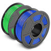 Picture of SUNLU PLA 3D Printer Filament, 1.75 PLA Filament Dimensional Accuracy +/- 0.02 mm, 1 kg Spool, 1.75mm (Blue+Green)