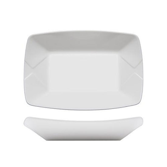 Picture of Fortessa Fortaluxe Food Truck Chic Large Serving Boat Plate, 8.5 x 6-Inch, Set of 4