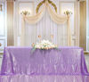 Picture of B-COOL Rectangle Sequin Tablecloth Lilac Sparkle Tablecloth Glitz Tablecloth Sequin Table Cloth for Romantic Birthday Party Event Lavender 90X132 inches