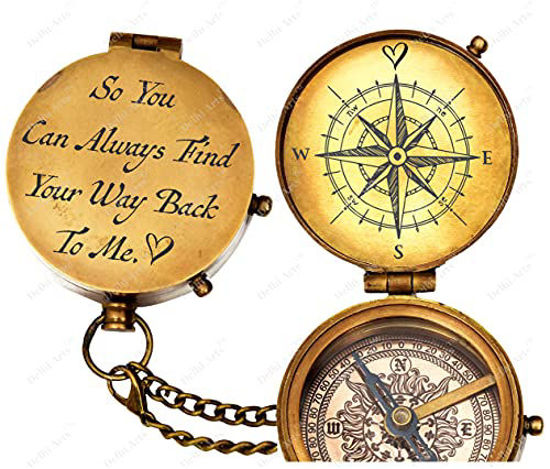 Picture of So You Can Always Find Your Way Back to Me/Personalized Compass/Anniversary giftfor him/her. Luxury Gift