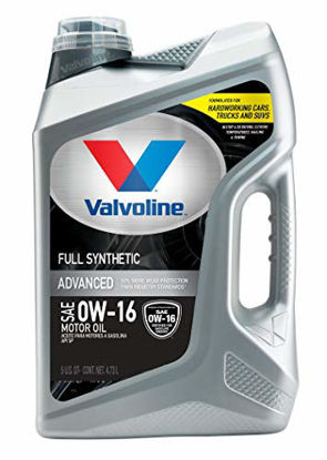 Picture of Valvoline Advanced Full Synthetic SAE 0W-16 Motor Oil 5 QT