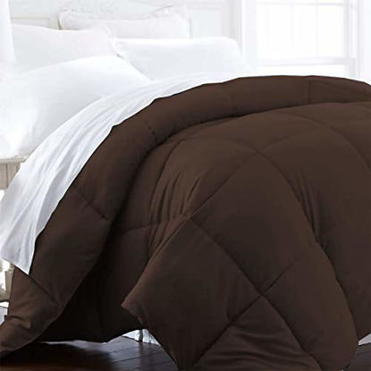 Picture of Beckham Hotel Collection 1600 Series - Lightweight - Luxury Goose Down Alternative Comforter - Hotel Quality Comforter - Full/Queen - Brown