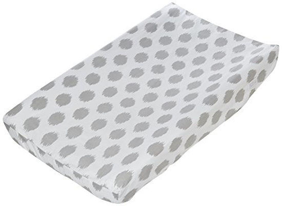 Picture of Sweet Potato Swizzle Changing Pad Cover, Pink/Grey/White