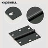 Picture of KNOBWELL 24 Pack Matte Black Door Hinges Interior Door Hinges, 3.5 Inch X 3.5 Inch Door Hinges with Suqare Corners