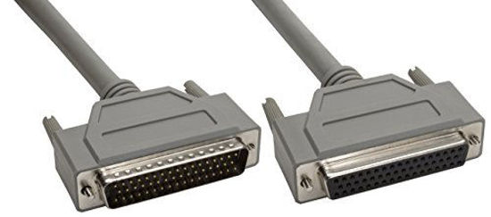 Picture of Amphenol CS-DSDMDB50MF-015 50-Pin DB50 Deluxe D-Sub Cable, Shielded, Male/Female, 15', Gray