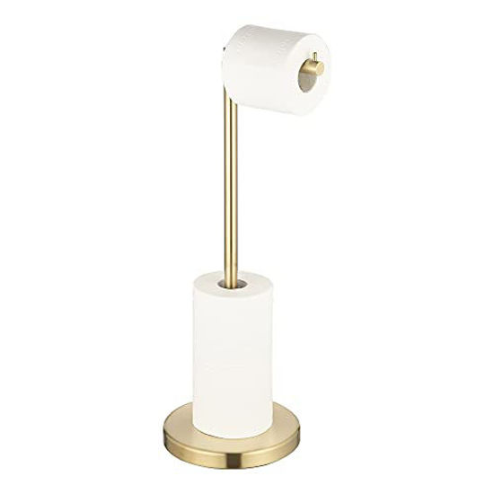 4 Rolls Storage - Free Standing Toilet Paper Holder Stand (Gold