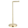 Picture of MARMOLUX ACC Free Standing Toilet Paper Holder Stand with Storage for 4 Rolls of Toilet Tissue for Bathroom, Stainless Steel Luxury Brushed Gold