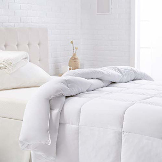 Picture of Amazon Basics Down Alternative Bedding Comforter Duvet Insert - King, White, Warm