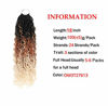 Picture of 5Packs New Goddess Locs Crochet Hair 18 Inch River Locs Wavy Crochet With Curly Hair In Middle And Ends Braids Hair Extensions (5Packs,18 inch, OM3T27613)