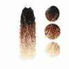 Picture of 5Packs New Goddess Locs Crochet Hair 18 Inch River Locs Wavy Crochet With Curly Hair In Middle And Ends Braids Hair Extensions (5Packs,18 inch, OM3T27613)