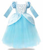 Picture of Cinderella Costume for Girls Cinderella Dress Princess Dresses for Girls Halloween Party Cosplay with Sleevelet 2-11T