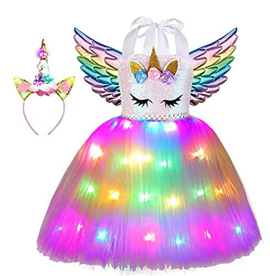 Girls unicorn dress clearance up