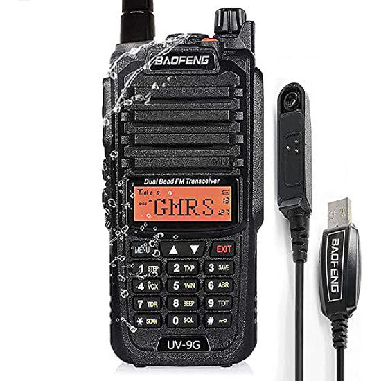 GetUSCart- Ham Radio BAOFENG UV-9R PRO 8W Dual Band Two-Way Radio Dustproof  Waterproof IP67 Transceiver Walkie Talkie Long Range Radio Rechargeable  Upgraded Version of UV-5R