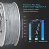 Picture of PLA Plus (PLA+) Filament 1.75mm 2 Pack Grey, DURAMIC 3D 3D Printing Filament Tough PLA Plus 1.75mm Dimensional Accuracy +/- 0.05 mm, 1kg Per Spool