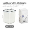 Picture of Large Food Storage Containers 5.2L / 176oz, Vtopmart 4 Pieces BPA Free Plastic Airtight Food Storage Canisters for Flour, Sugar, Baking Supplies, with 4 Measuring Cups and 24 Labels, Black