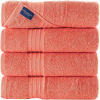 Picture of Hammam Linen Coral Orange Bath Towels 4-Pack - 27x54 Soft and Absorbent, Premium Quality Perfect for Daily Use 100% Cotton Towel