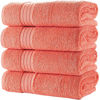 Picture of Hammam Linen Coral Orange Bath Towels 4-Pack - 27x54 Soft and Absorbent, Premium Quality Perfect for Daily Use 100% Cotton Towel