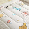 Picture of FlySheep 4 Piece Colorful Toddler Bedding Set with Happy Animals Printed for Baby Boys and Girls - Includes Quilted Comforter, Flat Sheet, Fitted Sheet & Pillow Case, Soft & Comfortable Microfiber