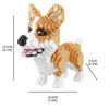 Picture of Corgi 3D Puzzle 1380 pcs Mini Blocks Dog Building Blocks Set - Your Very Own Mini Pet Companion Mini Blocks Kit - 14 Years Old and Up (Corgi)