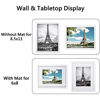 Picture of upsimples 8.5x11 Picture Frame Set of 10,Display Pictures 6x8 with Mat or 8.5x11 Without MatMulti Photo Frames Collage for Wall or Tabletop Display,White