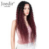 Picture of Joedir 28" Long Curly Lace Front with 1.5"x3" Lace Wig Heat Resistant Synthetic Wigs For Black Women 130% Density(Ombre Black to Wine Color)