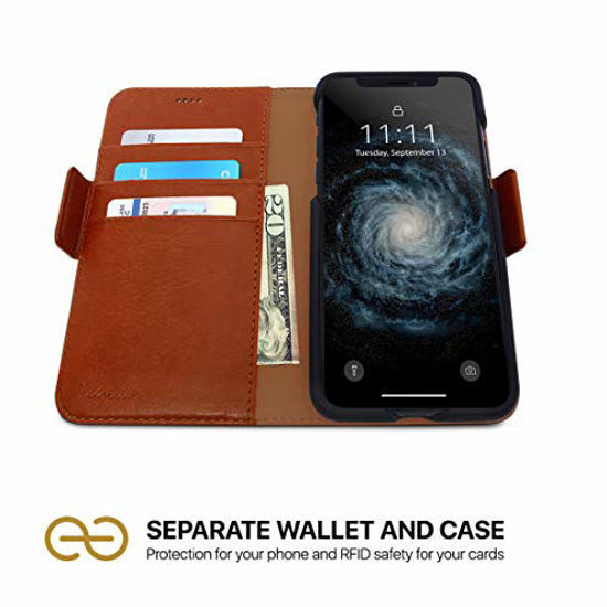 What is Luxury Magnetic Flip RFID Card Holder Wallet Leather