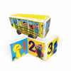 Picture of Sesame Street School Bus Magna-Tile Structure Set by CreateOn, The Original Magnetic Building Tiles Making Learning Basic Numbers Fun and Hands-On, Educational Toy for Children Ages 3 Years +