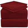 Picture of Mellanni 100% Organic Cotton Flannel Sheet Set - Lightweight 4 pc Luxury Bed Sheets - Cozy, Soft, Warm, Breathable Bedding - Deep Pockets - All Around Elastic (Full, Burgundy)