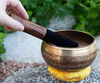 Picture of Tibetan Singing bowl Set - Easy To Play - 5" Mantra Design Mindfulness Meditation Healing Sound Gift By Himalayan Bazaar