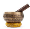 Picture of Tibetan Singing bowl Set - Easy To Play - 5" Mantra Design Mindfulness Meditation Healing Sound Gift By Himalayan Bazaar