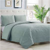 Picture of Mellanni Bedspread Coverlet Set Spa Mint - Comforter Bedding Cover - Oversized 3-Piece Quilt Set (Full/Queen, Spa Mint)