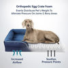 Picture of Bedsure Orthopedic Dog Bed for Medium Dogs - Waterproof Dog Bed Medium, Foam Sofa with Removable Washable Cover, Waterproof Lining and Nonskid Bottom Couch, Pet Bed, Navy Blue