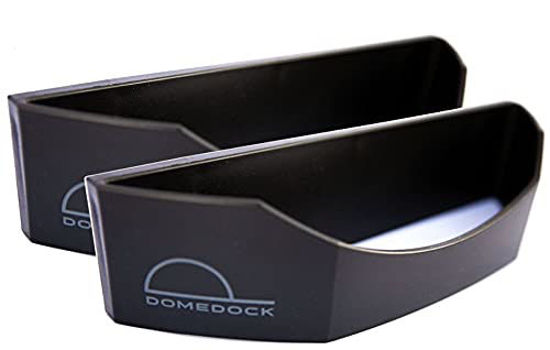 Picture of The ORIGINAL DomeDock! American, patented, Wall Mount Hat Rack 25 Ball Cap Storage. Compact Hat Organization System. Made and Shipped in USA. (2-Pack, Black)