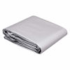 Picture of AmazonCommercial Multi Purpose Waterproof Poly Tarp Cover, 10 X 20 FT, 16MIL Thick, Silver/Black, 1-Pack