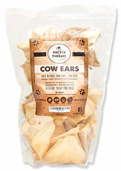 Picture of Cow Ears for Dogs, All Natural Whole Ears, No Added Hormone's , Grass Fed Cattle, (30)