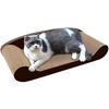 Picture of HALOVIE Large Size Cat Scratcher Bed, 20 Inch Cat Scratch Pad Cardboard Sofa Kitten Scratching Board Lounge Couch for Indoor Cats