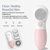 Picture of Vanity Planet Raedia Facial Cleansing Brush with 4 Interchangeable Brush Heads - Daily Cleansing |Glowing Skin |Lightweight Skin Brush |Face Exfoliator |Water Resistant (Dusty Pink)