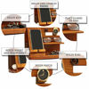 Picture of Wooden Docking Station Men and Nightstand Organizer for Men - Wooden Phone Docking Station - Foldable Wooden Phone Stand and Charging Station - Bedside Docking Station with Coaster by Peraco