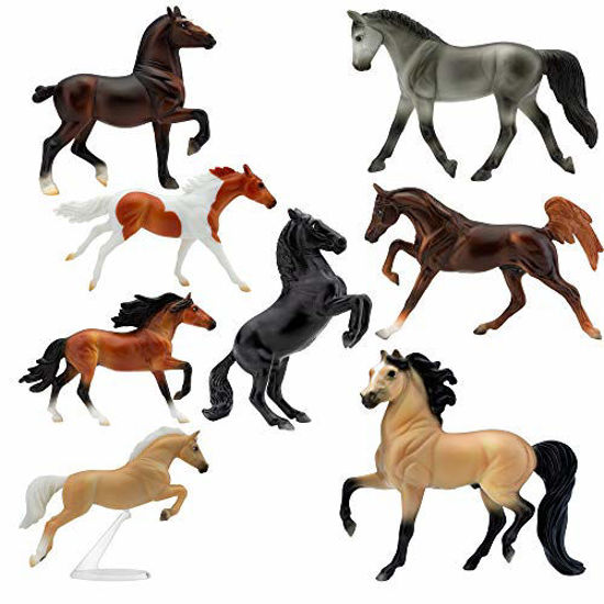 Picture of Breyer Horses Stablemates Deluxe Horse Collection | 8 Horse Set | Horse Toy | Horse Figurines | 3.75" x 2.5" | 1:32 Scale | Model #6058