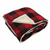 Picture of Hudson Baby Home Mink Blanket with Sherpa Back, Buffalo Plaid Sherpa, 108X90 in. (King)