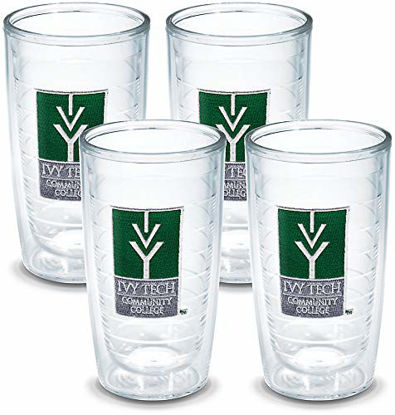 Picture of Tervis Ivy Tech Cc Emblem Tumbler, Set of 4, 16 oz, Clear