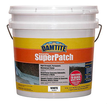 Picture of Damtite 04151 Off/White Super Patch Concrete Repair, 15 lb. Pail