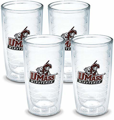 Picture of Tervis Mass Amherst University Emblem Tumbler, Set of 4, 16 oz, Clear