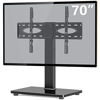 Picture of TAVR Universal Tabletop TV Stand Base Swivel TV Stand for 37 to 70 inch Flat/Curved Screen TVs - Height Adjustable TV Table Stand,Tempered Glass Base,Wire Management,VESA 600x400mm,Hold up to 88 lbs