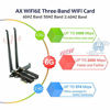 Picture of Ubit WiFi 6E Supports 6GHz 7th Generation PCIe WiFi Card, Up to 5400Mbps, BT 5.2, AX210 Wireless WLAN Adapter with MU-MIMO,OFDMA,Ultra-Low Latency, Supports Windows 10 (64bit) only