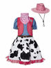 Picture of LMYOVE Cowgirl Halloween Costume (Medium, Pink)