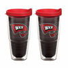 Picture of Tervis Western Kentucky Hilltoppers Logo Tumbler with Emblem and Red Lid 2 Pack 24oz, Quartz