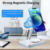 Picture of Magnetic Wireless Charger for Apple Magsafe, 15W 3 in 1 Qi Fast Wireless Charging Station for iPhone 13/12/ Pro/Pro Max/Mini, Apple Watch 7/SE/6/5/4/3/2, Airpods 2/Pro (QC 3.0 Adapter Included)